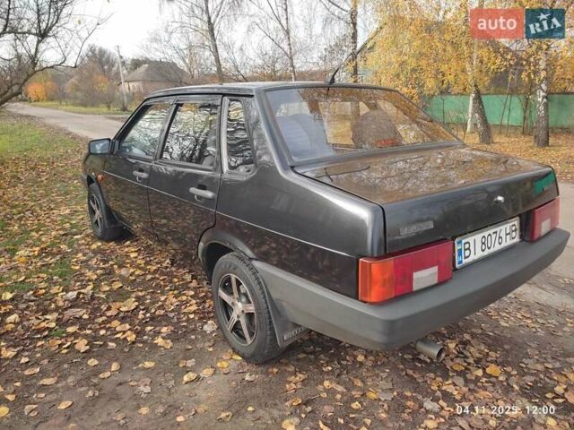 Черный ВАЗ 21099, объемом двигателя 1.6 л и пробегом 148 тыс. км за 2000 $, фото 8 на Automoto.ua