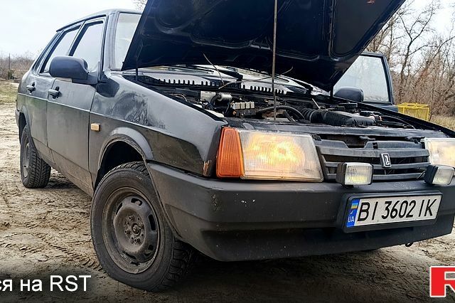 Черный ВАЗ 21099, объемом двигателя 1.6 л и пробегом 87 тыс. км за 1020 $, фото 8 на Automoto.ua