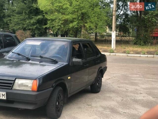 Черный ВАЗ 21099, объемом двигателя 1.6 л и пробегом 310 тыс. км за 2000 $, фото 1 на Automoto.ua