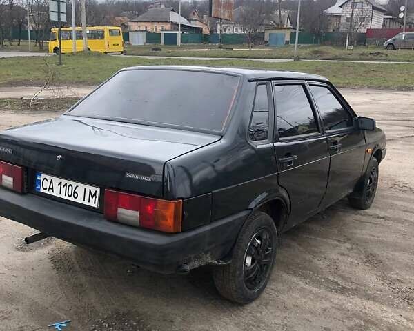 Черный ВАЗ 21099, объемом двигателя 1.6 л и пробегом 310 тыс. км за 2000 $, фото 3 на Automoto.ua