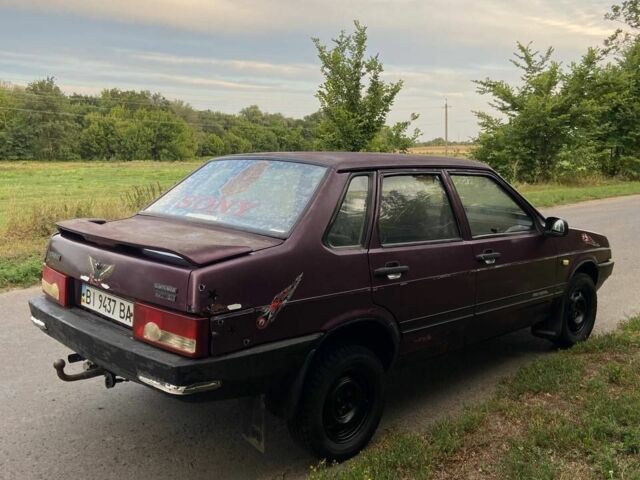 Фиолетовый ВАЗ 21099, объемом двигателя 1.5 л и пробегом 220 тыс. км за 650 $, фото 6 на Automoto.ua