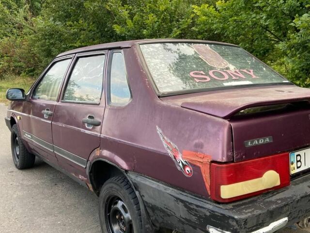 Фиолетовый ВАЗ 21099, объемом двигателя 1.5 л и пробегом 220 тыс. км за 650 $, фото 4 на Automoto.ua
