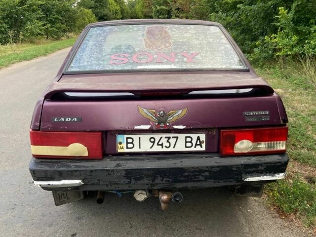 Фиолетовый ВАЗ 21099, объемом двигателя 1.5 л и пробегом 220 тыс. км за 650 $, фото 5 на Automoto.ua