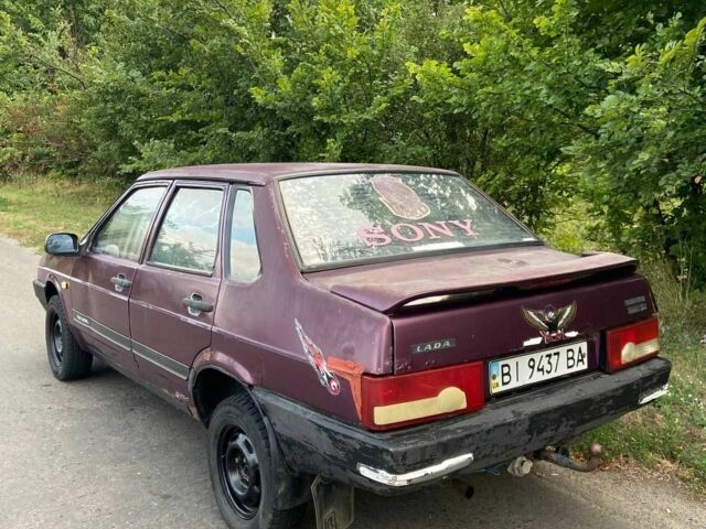 Фиолетовый ВАЗ 21099, объемом двигателя 1.5 л и пробегом 220 тыс. км за 650 $, фото 3 на Automoto.ua