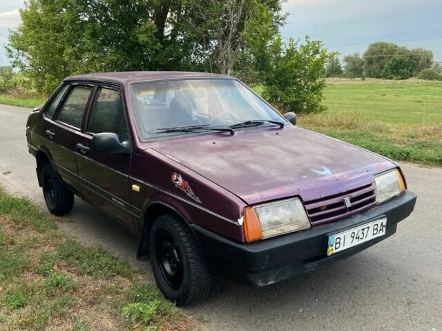 Фиолетовый ВАЗ 21099, объемом двигателя 1.5 л и пробегом 220 тыс. км за 650 $, фото 11 на Automoto.ua