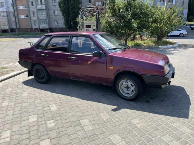Фиолетовый ВАЗ 21099, объемом двигателя 1.5 л и пробегом 39 тыс. км за 900 $, фото 1 на Automoto.ua