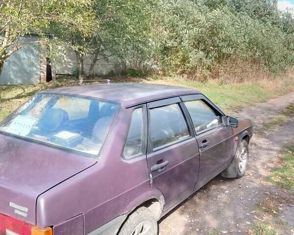 Фиолетовый ВАЗ 21099, объемом двигателя 1.5 л и пробегом 50 тыс. км за 1700 $, фото 9 на Automoto.ua