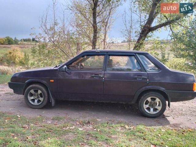 Фиолетовый ВАЗ 21099, объемом двигателя 1.5 л и пробегом 50 тыс. км за 1700 $, фото 12 на Automoto.ua