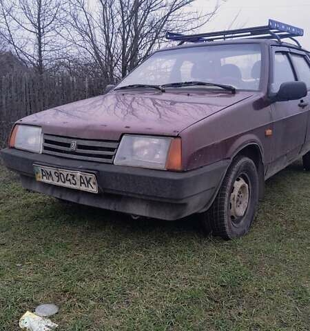 Фиолетовый ВАЗ 21099, объемом двигателя 1.6 л и пробегом 270 тыс. км за 828 $, фото 3 на Automoto.ua