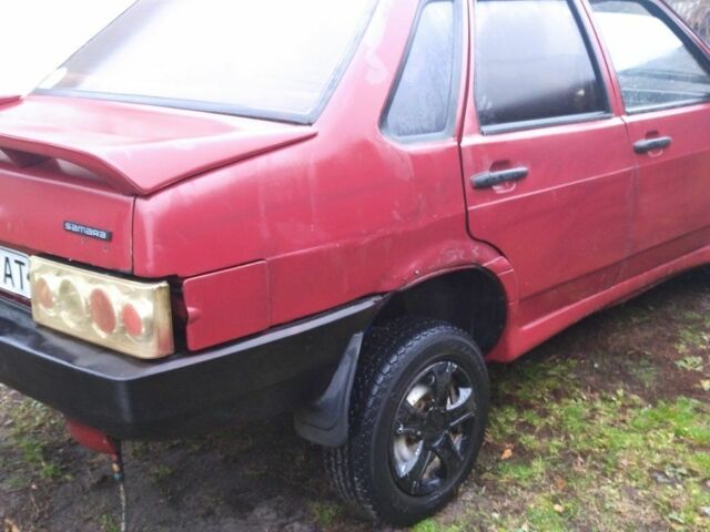 Красный ВАЗ 21099, объемом двигателя 1 л и пробегом 670 тыс. км за 477 $, фото 1 на Automoto.ua