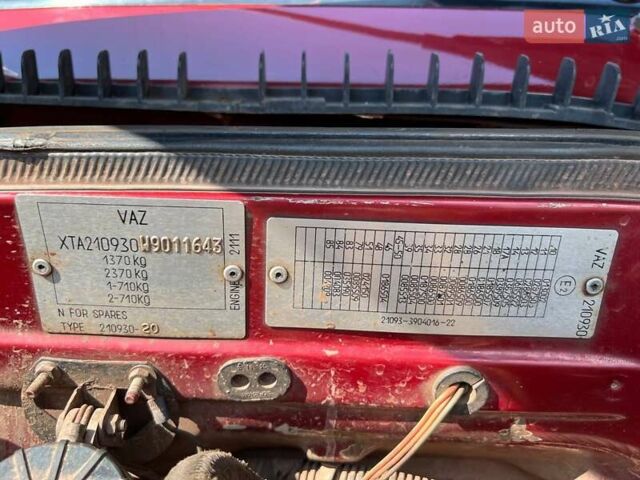 Красный ВАЗ 21099, объемом двигателя 1.5 л и пробегом 84 тыс. км за 2300 $, фото 24 на Automoto.ua
