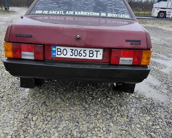 Красный ВАЗ 21099, объемом двигателя 1.5 л и пробегом 100 тыс. км за 500 $, фото 1 на Automoto.ua