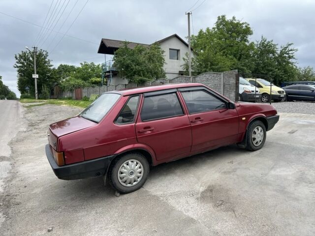 Красный ВАЗ 21099, объемом двигателя 1.3 л и пробегом 196 тыс. км за 1150 $, фото 2 на Automoto.ua