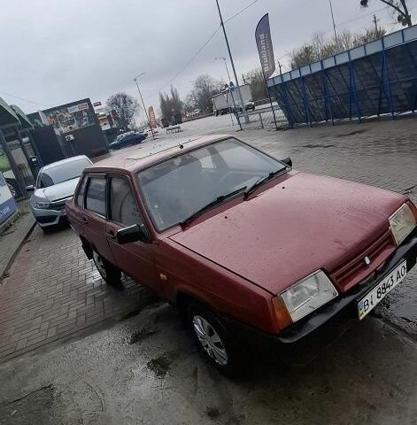 Красный ВАЗ 21099, объемом двигателя 1.5 л и пробегом 150 тыс. км за 1099 $, фото 5 на Automoto.ua