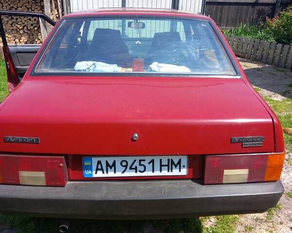 Красный ВАЗ 21099, объемом двигателя 1.3 л и пробегом 77 тыс. км за 1200 $, фото 3 на Automoto.ua