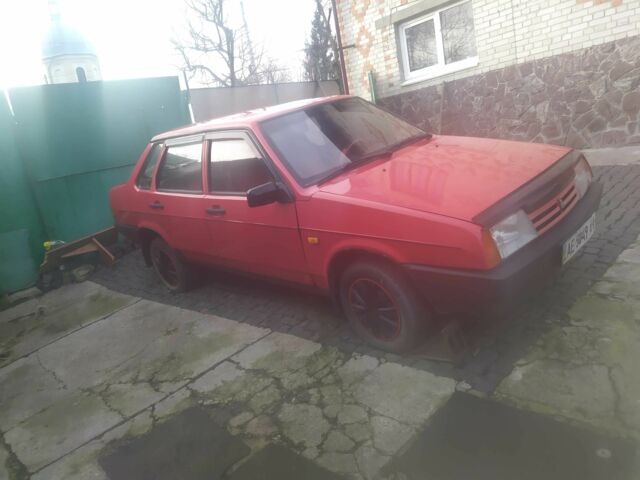 Красный ВАЗ 21099, объемом двигателя 1.5 л и пробегом 63 тыс. км за 750 $, фото 10 на Automoto.ua