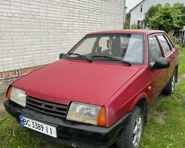 Красный ВАЗ 21099, объемом двигателя 1.46 л и пробегом 293 тыс. км за 1000 $, фото 3 на Automoto.ua