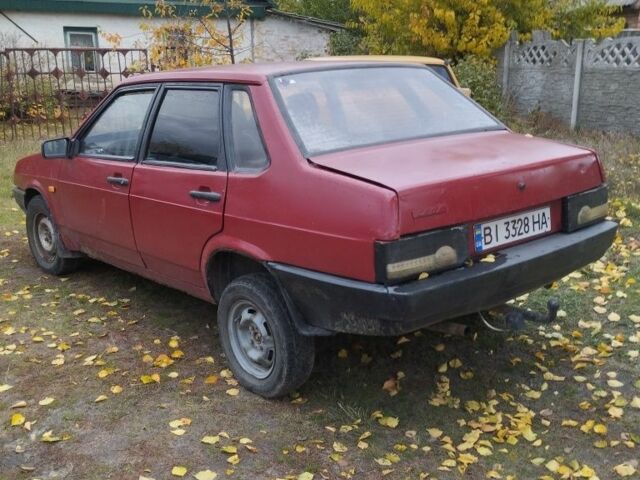 Красный ВАЗ 21099, объемом двигателя 1.5 л и пробегом 230 тыс. км за 547 $, фото 4 на Automoto.ua