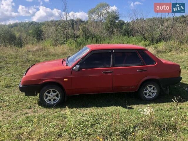 Красный ВАЗ 21099, объемом двигателя 1.3 л и пробегом 256 тыс. км за 650 $, фото 11 на Automoto.ua