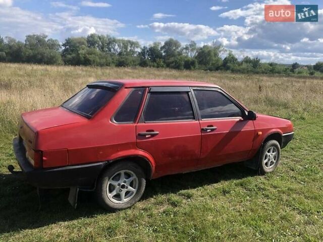 Красный ВАЗ 21099, объемом двигателя 1.3 л и пробегом 256 тыс. км за 650 $, фото 13 на Automoto.ua
