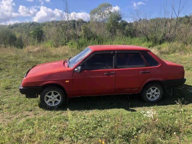Красный ВАЗ 21099, объемом двигателя 1.3 л и пробегом 256 тыс. км за 650 $, фото 8 на Automoto.ua