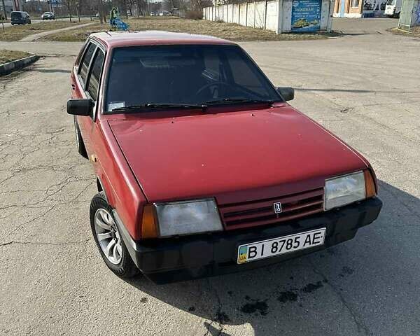 Красный ВАЗ 21099, объемом двигателя 1.3 л и пробегом 244 тыс. км за 1600 $, фото 3 на Automoto.ua