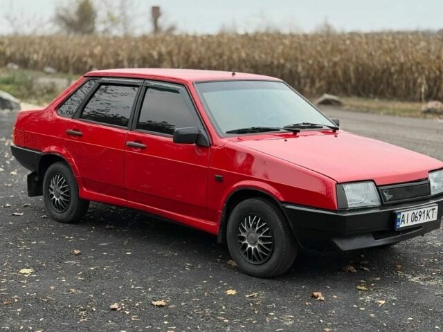 Красный ВАЗ 21099, объемом двигателя 1.5 л и пробегом 158 тыс. км за 1200 $, фото 4 на Automoto.ua