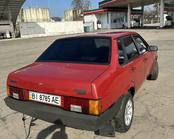 Красный ВАЗ 21099, объемом двигателя 1.3 л и пробегом 244 тыс. км за 1600 $, фото 7 на Automoto.ua
