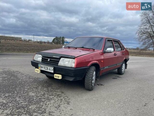 Красный ВАЗ 21099, объемом двигателя 1.3 л и пробегом 77 тыс. км за 1180 $, фото 5 на Automoto.ua