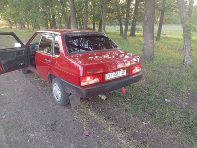 Красный ВАЗ 21099, объемом двигателя 1.5 л и пробегом 42 тыс. км за 1200 $, фото 17 на Automoto.ua