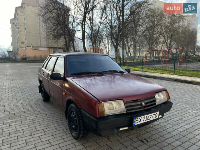 Красный ВАЗ 21099, объемом двигателя 1.5 л и пробегом 138 тыс. км за 600 $, фото 1 на Automoto.ua