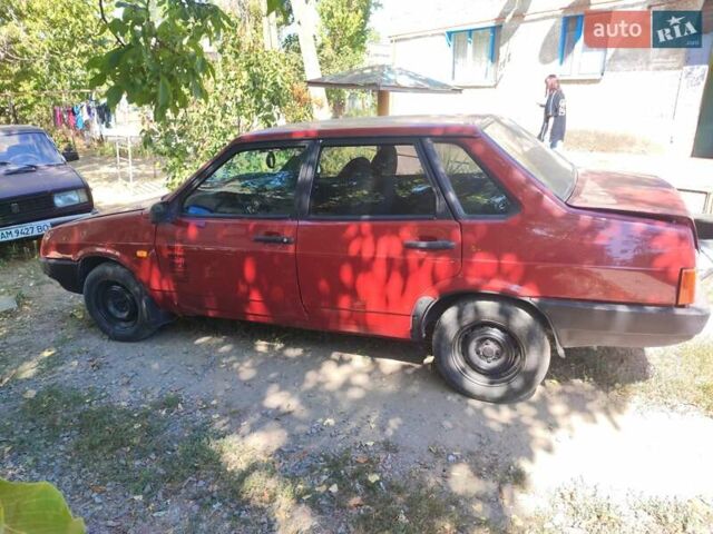 Красный ВАЗ 21099, объемом двигателя 1.6 л и пробегом 132 тыс. км за 920 $, фото 8 на Automoto.ua