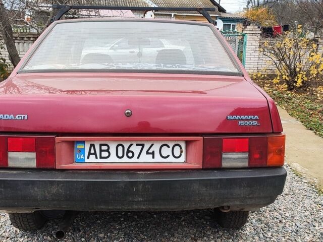 Красный ВАЗ 21099, объемом двигателя 1.5 л и пробегом 70 тыс. км за 1250 $, фото 1 на Automoto.ua