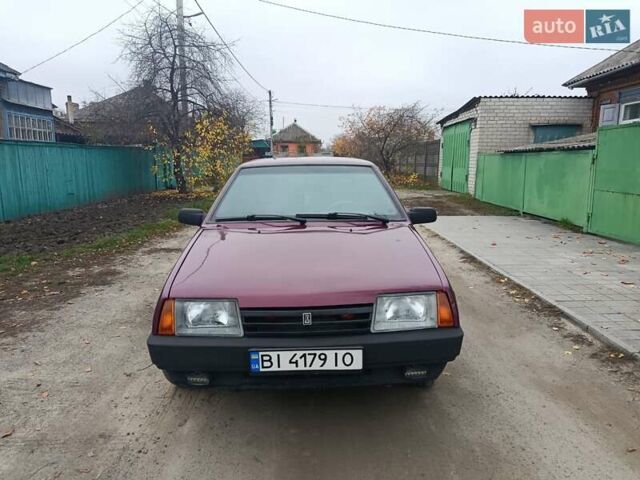Красный ВАЗ 21099, объемом двигателя 1.5 л и пробегом 68 тыс. км за 1600 $, фото 1 на Automoto.ua