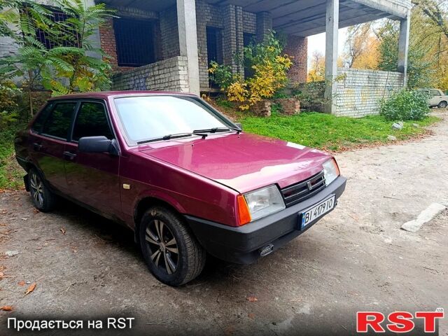 Красный ВАЗ 21099, объемом двигателя 1.5 л и пробегом 168 тыс. км за 1400 $, фото 2 на Automoto.ua