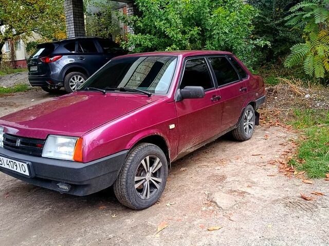 Красный ВАЗ 21099, объемом двигателя 1.5 л и пробегом 168 тыс. км за 1400 $, фото 5 на Automoto.ua