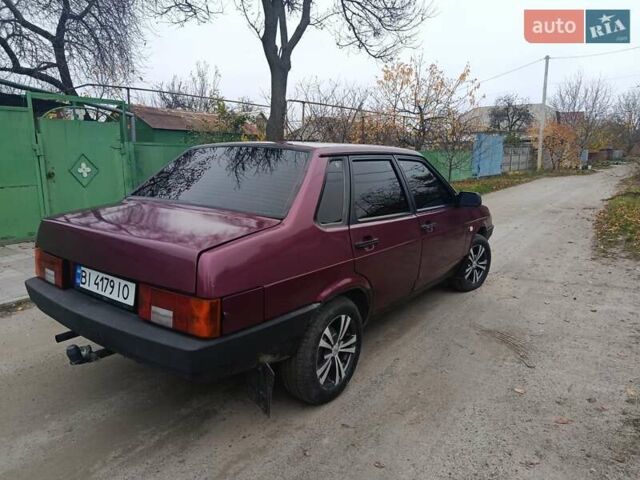 Красный ВАЗ 21099, объемом двигателя 1.5 л и пробегом 68 тыс. км за 1600 $, фото 5 на Automoto.ua