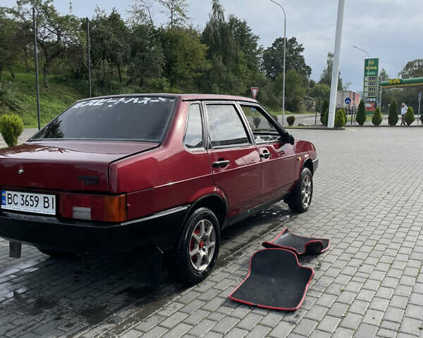 Красный ВАЗ 21099, объемом двигателя 1.46 л и пробегом 254 тыс. км за 1200 $, фото 4 на Automoto.ua