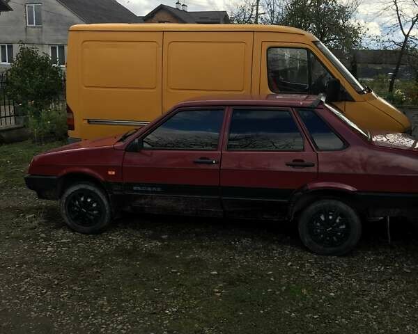 Красный ВАЗ 21099, объемом двигателя 1.5 л и пробегом 225 тыс. км за 1200 $, фото 1 на Automoto.ua