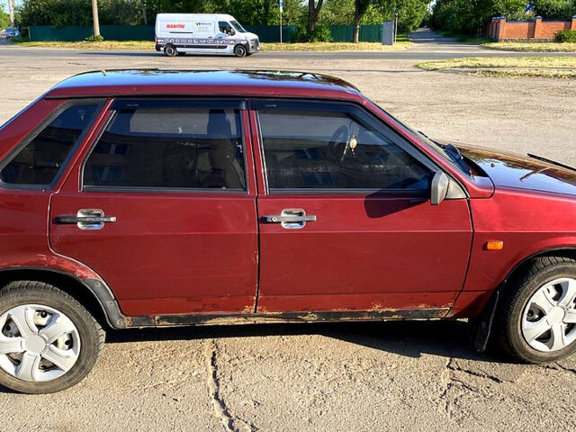 Красный ВАЗ 21099, объемом двигателя 1.5 л и пробегом 217 тыс. км за 1400 $, фото 5 на Automoto.ua