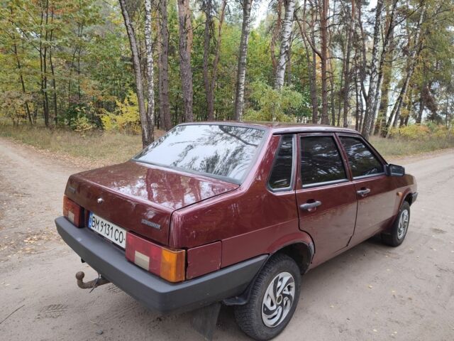 Красный ВАЗ 21099, объемом двигателя 1.5 л и пробегом 130 тыс. км за 1350 $, фото 4 на Automoto.ua