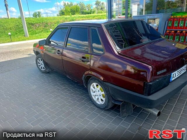 Красный ВАЗ 21099, объемом двигателя 1.5 л и пробегом 95 тыс. км за 1600 $, фото 1 на Automoto.ua