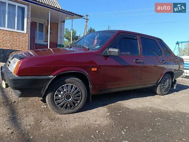 Красный ВАЗ 21099, объемом двигателя 1.5 л и пробегом 80 тыс. км за 2150 $, фото 1 на Automoto.ua