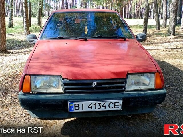 Красный ВАЗ 21099, объемом двигателя 1.5 л и пробегом 200 тыс. км за 900 $, фото 1 на Automoto.ua