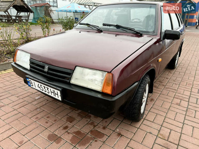 Красный ВАЗ 21099, объемом двигателя 1.5 л и пробегом 375 тыс. км за 1700 $, фото 1 на Automoto.ua