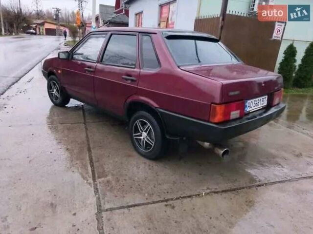 Красный ВАЗ 21099, объемом двигателя 1.6 л и пробегом 230 тыс. км за 1350 $, фото 10 на Automoto.ua