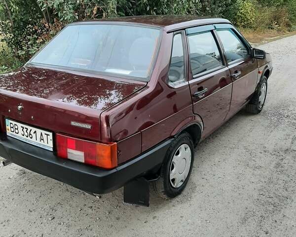 Красный ВАЗ 21099, объемом двигателя 1.6 л и пробегом 198 тыс. км за 1650 $, фото 6 на Automoto.ua
