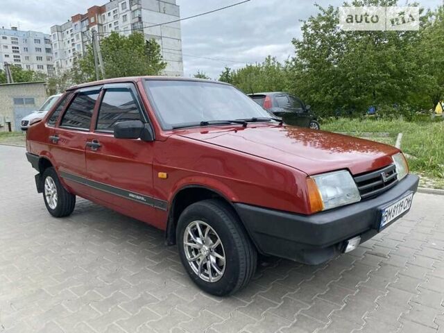Красный ВАЗ 21099, объемом двигателя 1.6 л и пробегом 198 тыс. км за 2150 $, фото 1 на Automoto.ua