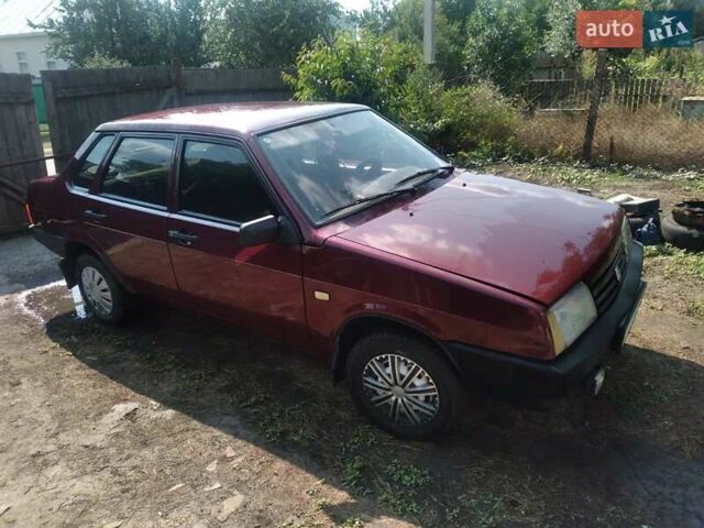 Красный ВАЗ 21099, объемом двигателя 1.6 л и пробегом 124 тыс. км за 2317 $, фото 4 на Automoto.ua