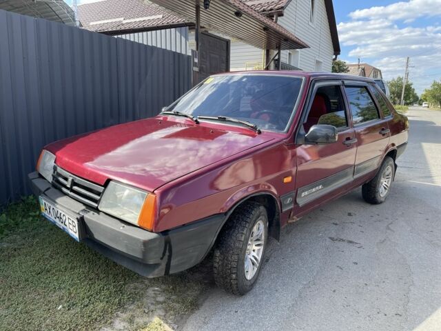 Красный ВАЗ 21099, объемом двигателя 1.6 л и пробегом 145 тыс. км за 1450 $, фото 1 на Automoto.ua